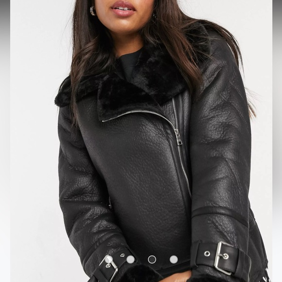 New Look aviator jacket in black - Picture 2 of 4